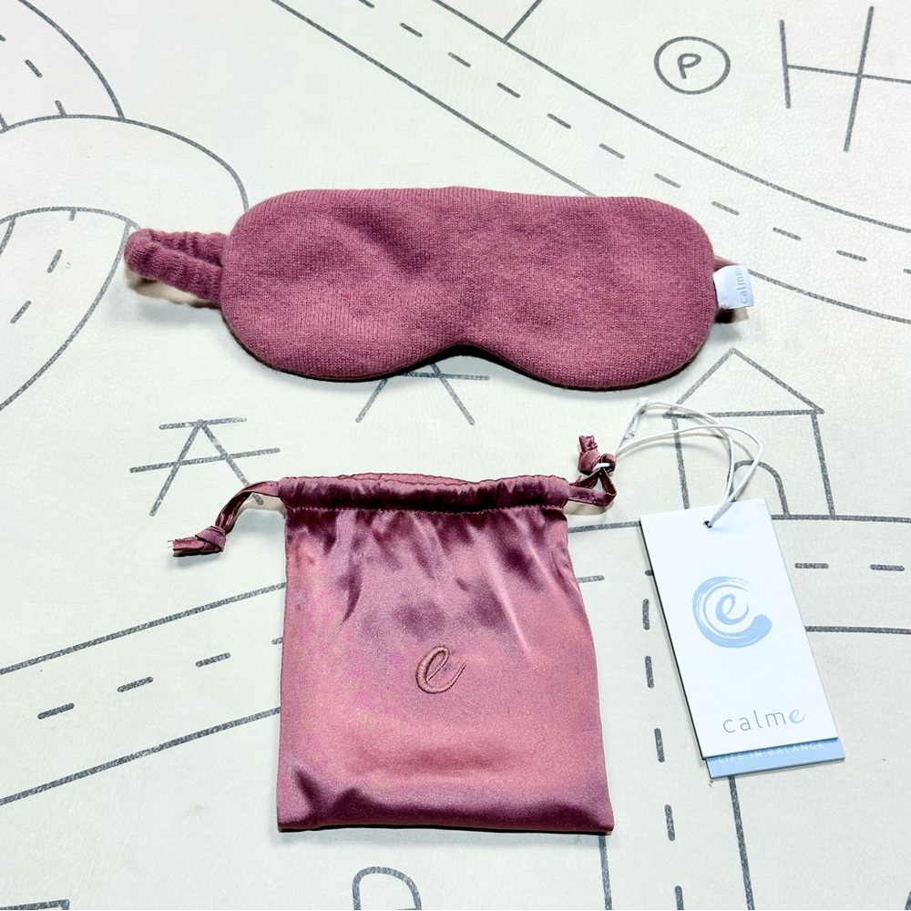 Johnny Was Calme Cashmere & Silk Rose Eye Mask Set